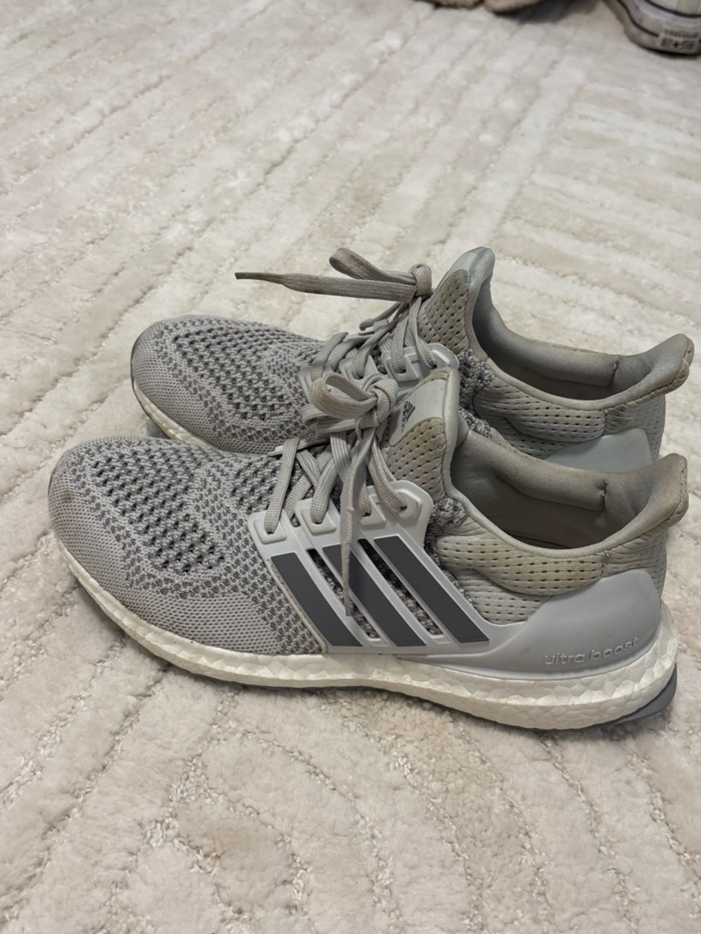 adidas ultra boost grey trainers